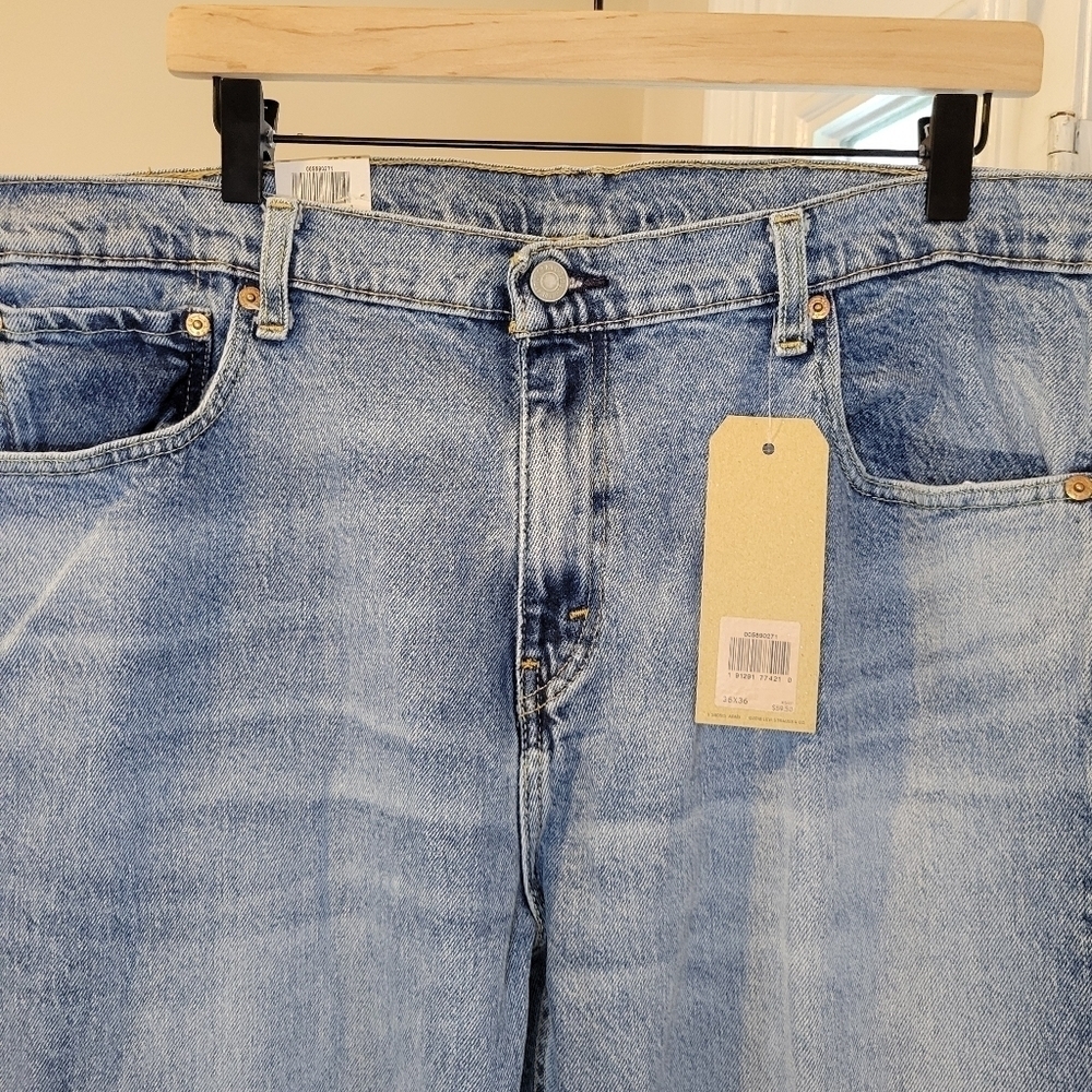 NWT Levi's 569 Loose Straight Blue Jeans, Size 36×36 - Picture 4 of 10